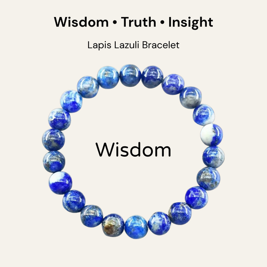 Lapis Lazuli – Wisdom Bracelet (8mm Beads)