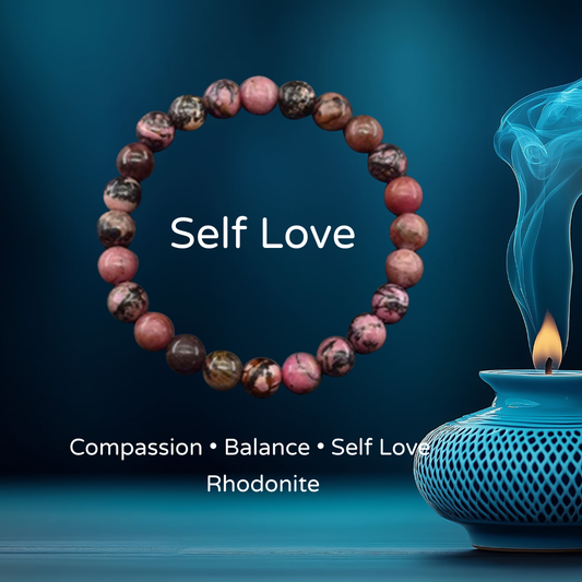 Rhodonite – Self Love Bracelet (8mm Beads)