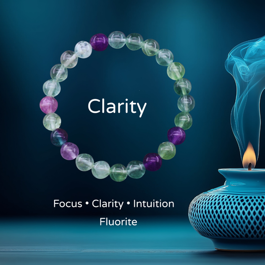 Fluorite – Clarity Bracelet (8mm Beads)