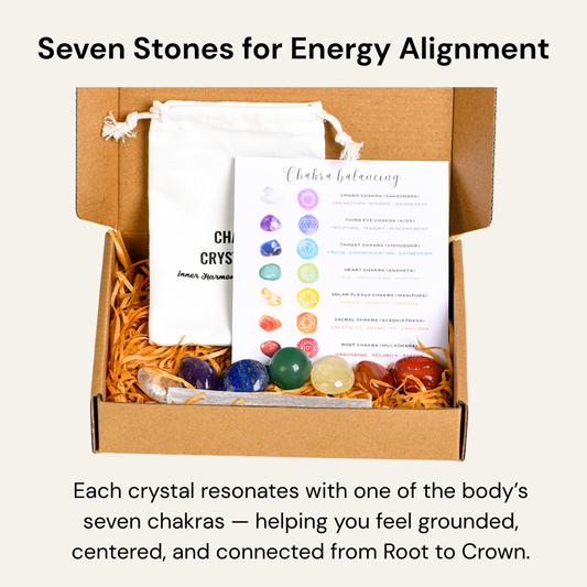 7 Chakra Stone Set for Balance & Harmony
