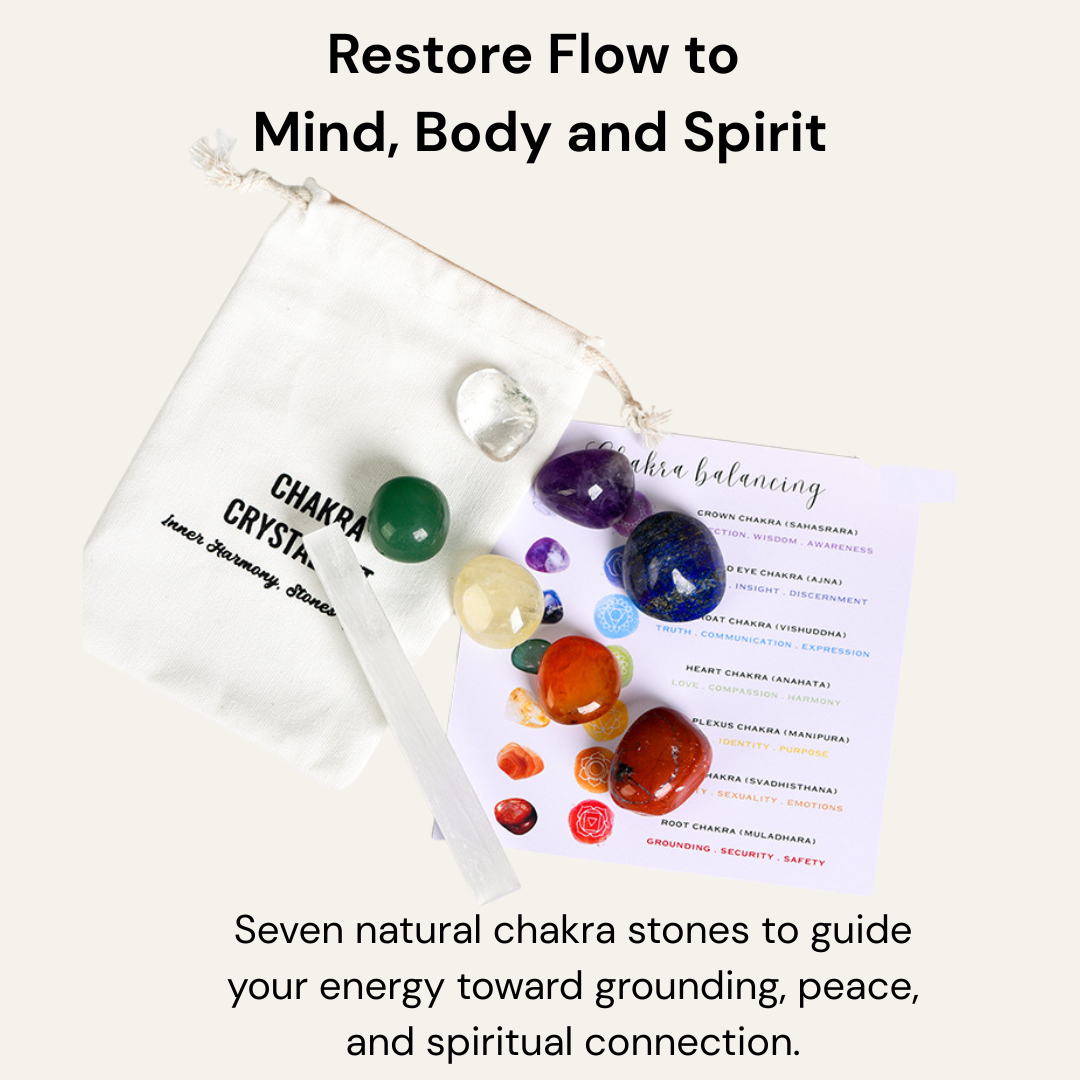 7 Chakra Stone Set for Balance & Harmony