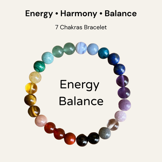 7 Chakras – Energy Balance Bracelet (8mm Beads)