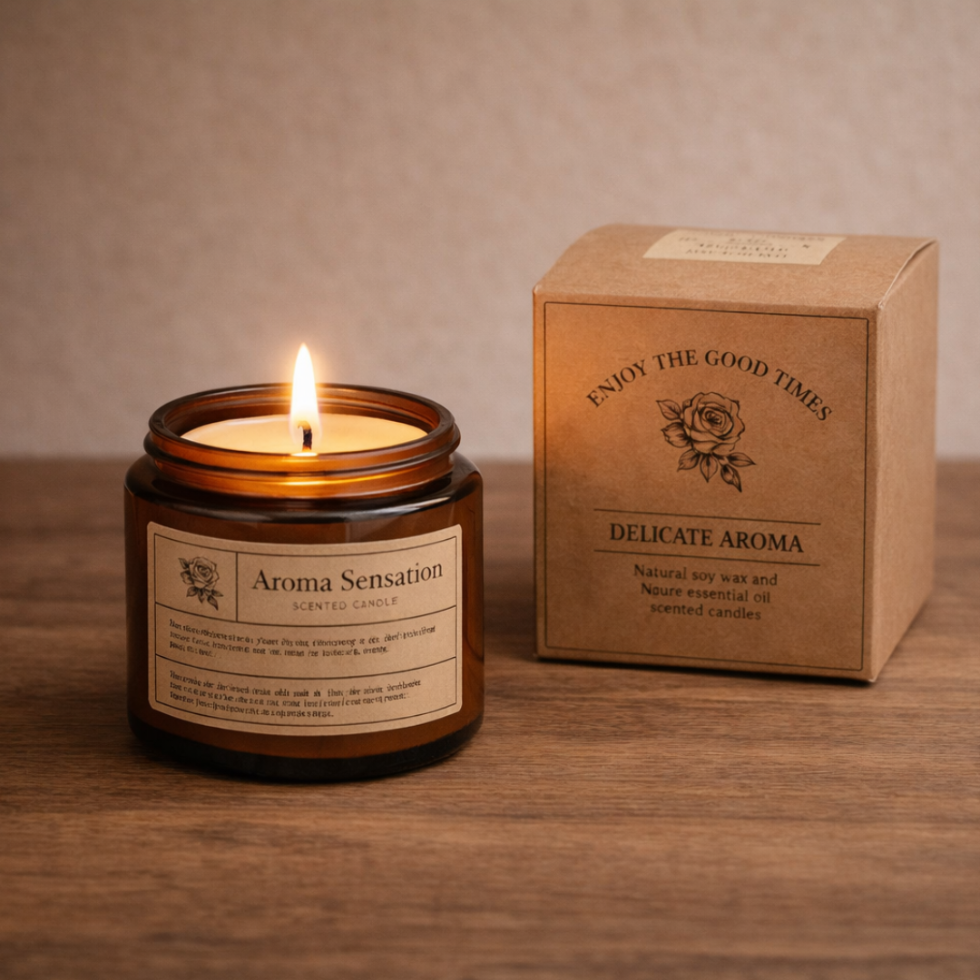 Calm Ritual Candle – Soy Wax Aromatherapy Candle for Relaxation & Stress Relief